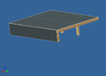 3D Rendering Ansicht vom Raum aus